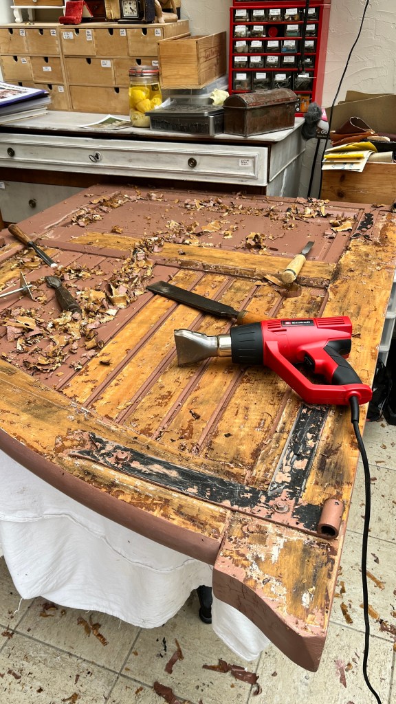 Decapage au pistolet thermique