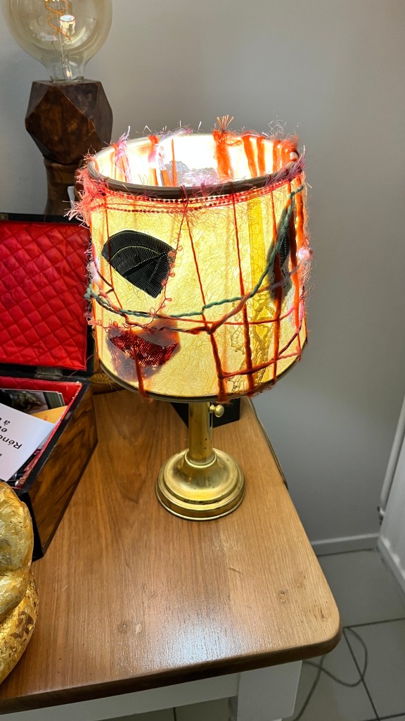 lampe de chevet relookee