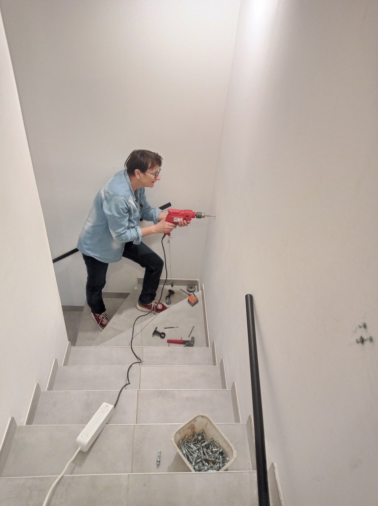 perçage rampe escaliers