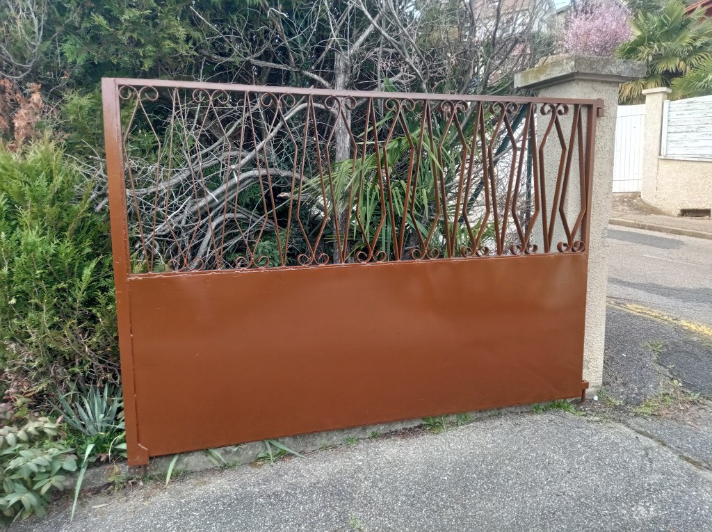 portail en fer 3 couches de peinture