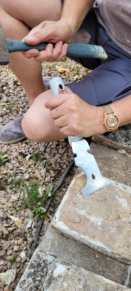 Enlevement de la colle restante