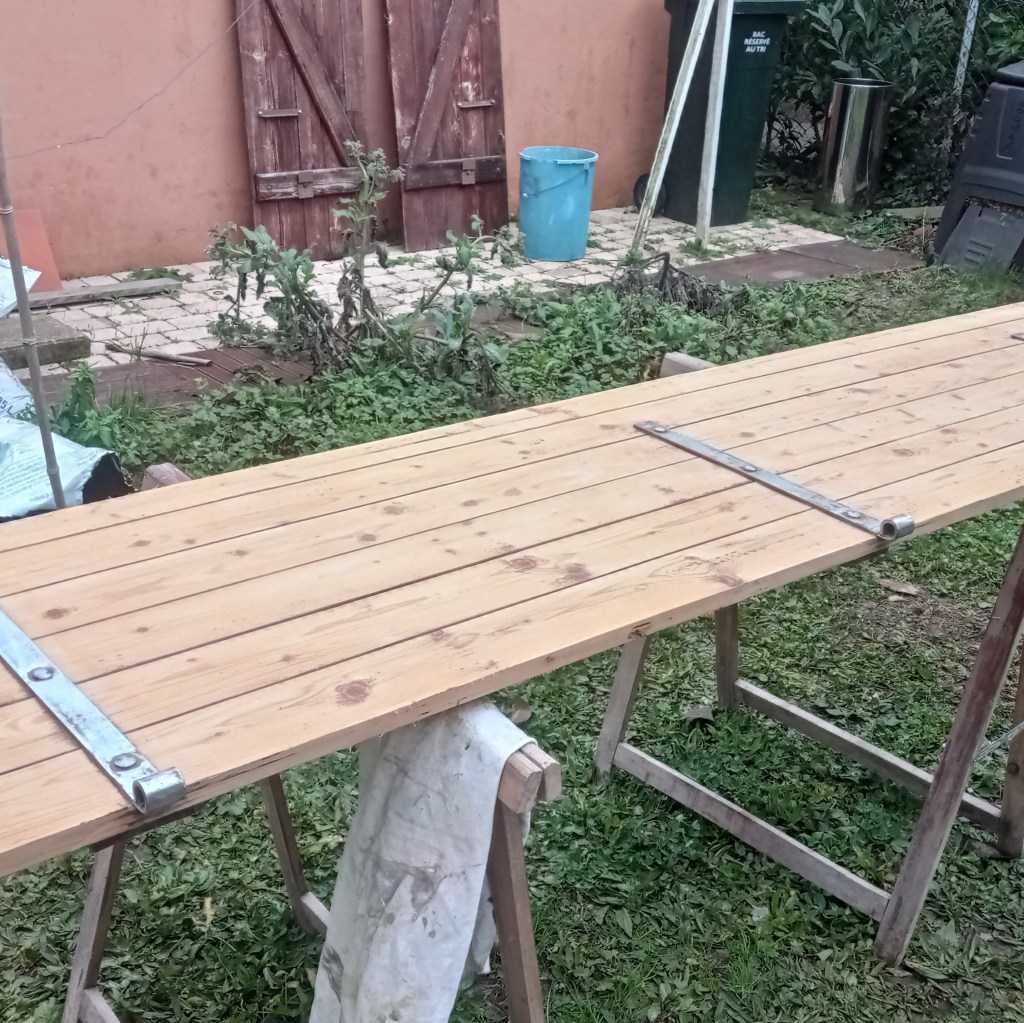 Volet après ponçage