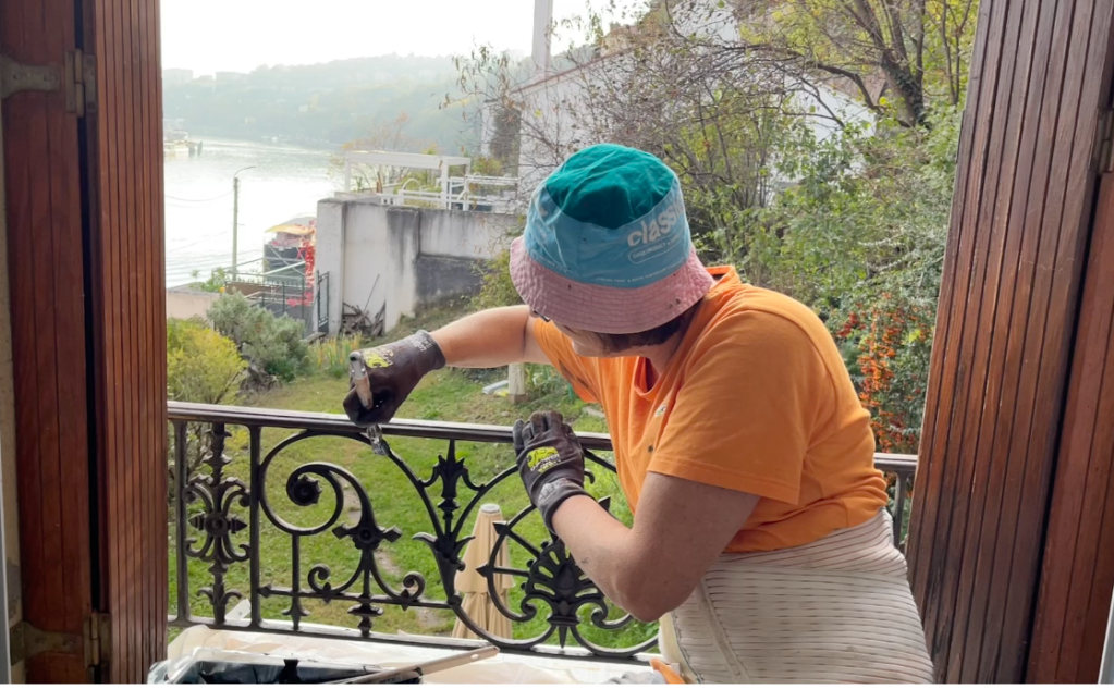 peinture rambarde balcon